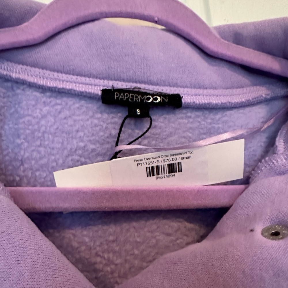 Lovely lavender fleece. Papermoon small